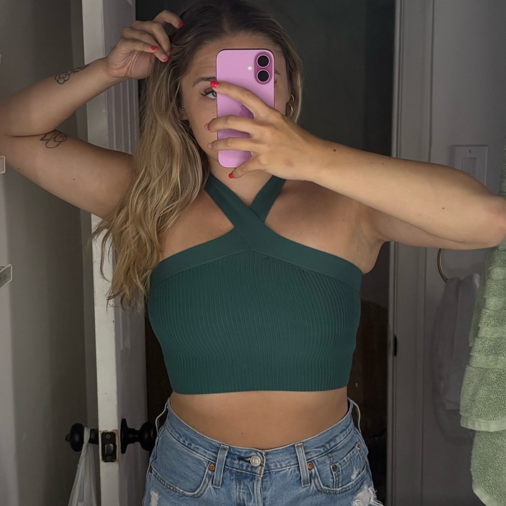 Sincerely Jules Cross Neck Top - Picture 1 of 4